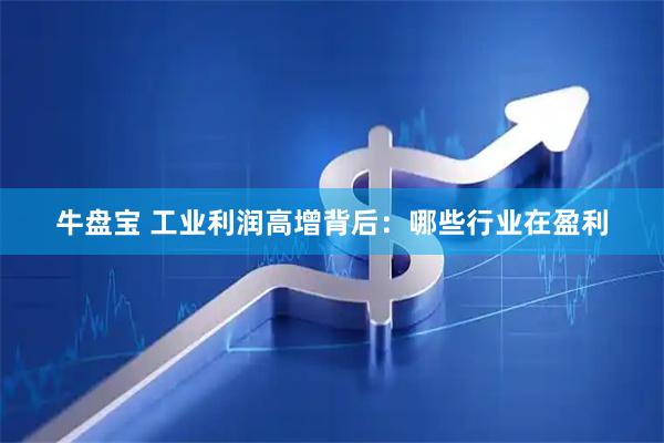 牛盘宝 工业利润高增背后：哪些行业在盈利
