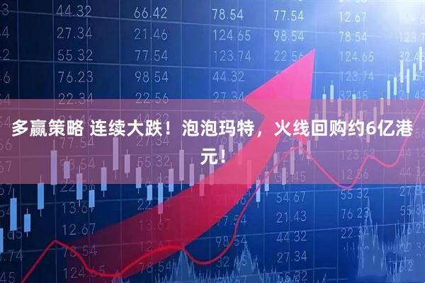 多赢策略 连续大跌！泡泡玛特，火线回购约6亿港元！