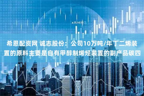 希恩配资网 诚志股份：公司10万吨/年丁二烯装置的原料主要是自有甲醇制烯烃装置的副产品碳四