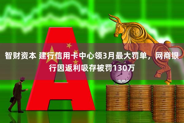 智财资本 建行信用卡中心领3月最大罚单，网商银行因返利吸存被罚130万